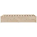 Cadre de lit sans matelas 160x200 cm bois massif de pin