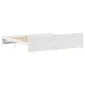 Cadre de lit sans matelas blanc 180x200 cm bois massif de pin