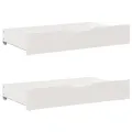 Cadre de lit sans matelas blanc 180x200 cm bois massif de pin
