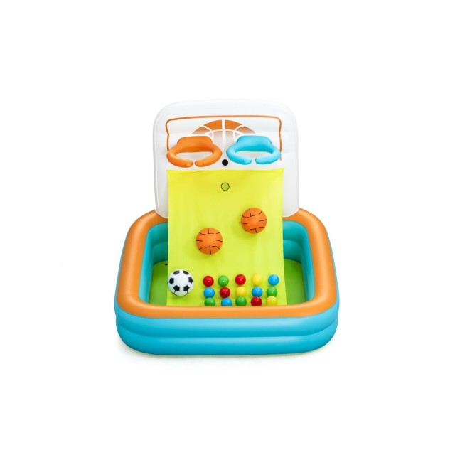 Bestway Aufblasbare Kinderpool mit Körben und Bällen 120x107x84 cm +
