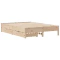Cadre de lit sans matelas 140x200 cm bois massif de pin