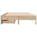 Cadre de lit sans matelas 140x200 cm bois massif de pin