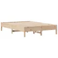 Cadre de lit sans matelas 140x200 cm bois massif de pin