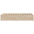 Cadre de lit sans matelas 140x200 cm bois massif de pin