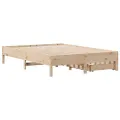 Cadre de lit sans matelas 140x200 cm bois massif de pin
