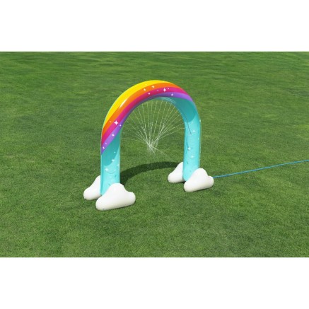 Bestway Sprinkler Jumbo Regenbogen 221x71x193 cm +2 Jahre Garten 52732 2