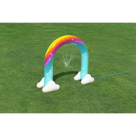 Bestway Sprinkler Jumbo Regenbogen 221x71x193 cm +2 Jahre Garten 52732