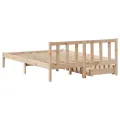 Cadre de lit sans matelas 150x200 cm bois de pin massif