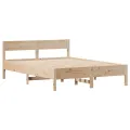 Cadre de lit sans matelas 120x200 cm bois de pin massif