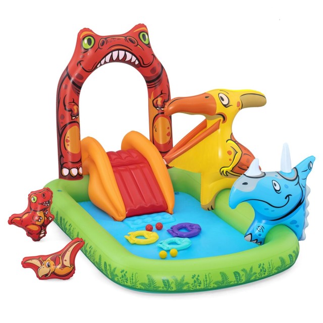 Bestway Piscine Gonflable Parc de Jeux Dinosaure 241x140x137 cm +3-6 A