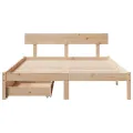 Cadre de lit sans matelas 160x200 cm bois massif de pin