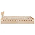 Cadre de lit sans matelas 160x200 cm bois massif de pin