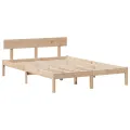 Cadre de lit sans matelas 160x200 cm bois massif de pin