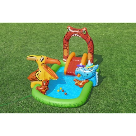 Bestway Aufblasbares Dinosaurier Spielpool 241x140x137 cm +3-6 Jahre G 2