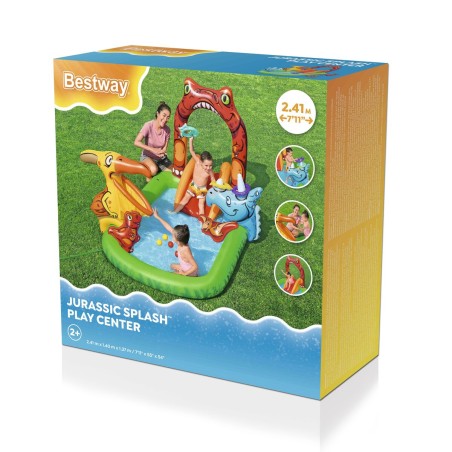 Bestway Piscine Gonflable Parc de Jeux Dinosaure 241x140x137 cm +3-6 A