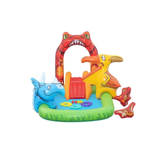 Bestway Piscina Gonfiabile Parco Giochi Dinosauri 241x140x137 cm +3-6