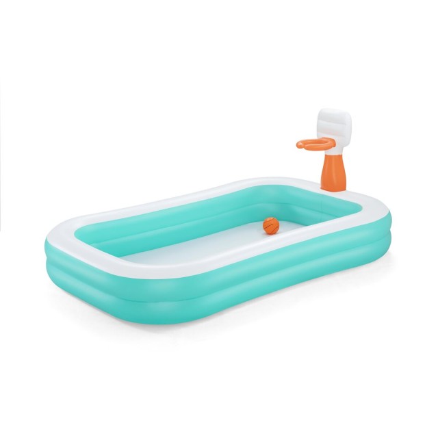 Bestway Piscine Gonflable Enfant Basket 251x168x102 cm +3 Ans Jardin 5
