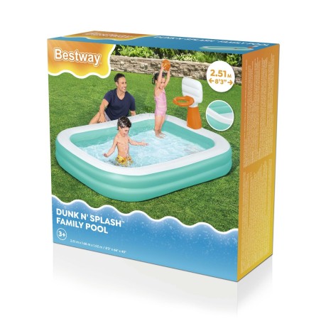 Bestway Inflatable Kids Pool Basketball Game 251x168x102 cm +3 Years G