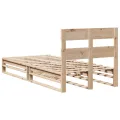 Cadre de lit sans matelas 90x190 cm bois de pin massif