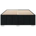 Cadre de lit sans matelas noir 140x200 cm tissu