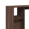 Table de bar avec étagère chêne marron bois d'ingénierie