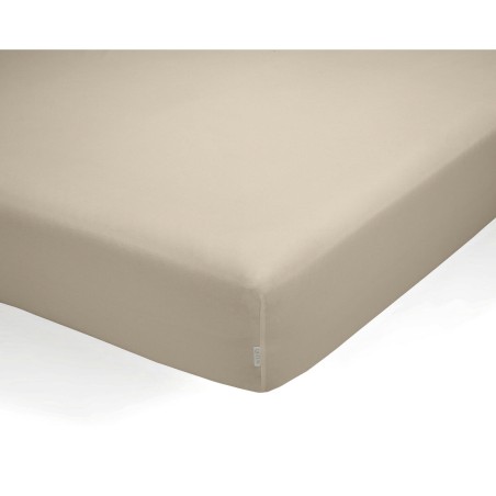 Spannbetttuch Alexandra House Living QUTUN Taupe 200 x 200 cm 200 x 1