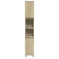 Ensemble de meubles de salle de bain 3 pcs chêne sonoma