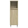 Ensemble de meubles de salle de bain 3 pcs chêne sonoma