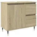 Ensemble de meubles de salle de bain 3 pcs chêne sonoma