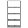 Étagère séparatrice de pièce sonoma gris 69,5x29x137,5 cm