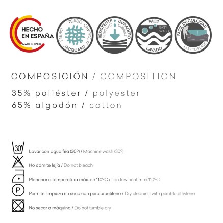 Hoes voor stoel Eysa LEVANTE Roze 100 x 110 x 55 cm 2