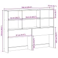 Tête de lit avec rangement 160 cm bois massif de pin
