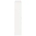 Tête de lit avec rangement blanc 140 cm bois massif de pin