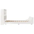 Cadre de lit sans matelas blanc 140x200 cm bois de pin massif