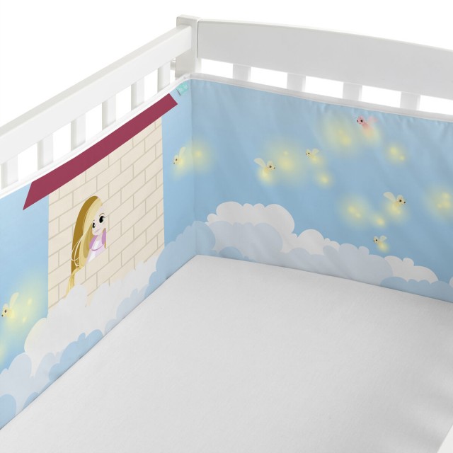 Cot protector HappyFriday Mr Fox Long braid Multicolour 210 x 40 cm