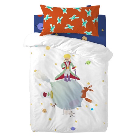 Set di copripiumino HappyFriday Le Petit Prince Multicolore Culla Neon