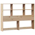 Lit bibliothèque sans matelas 120x200 cm bois de pin massif