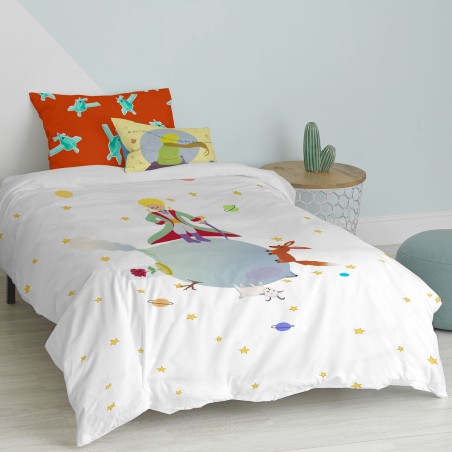 Juego de funda nórdica HappyFriday Le Petit Prince Multicolor Cama de