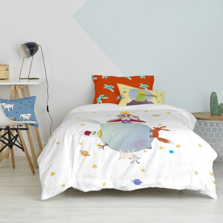 Juego de funda nórdica HappyFriday Le Petit Prince Multicolor Cama de