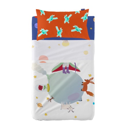 Jeu de draps HappyFriday LE PETIT PRINCE Multicouleur Lit de bébé 2
