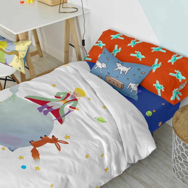 Dekbedovertrek set HappyFriday Le Petit Prince Multicolour Bed van 105