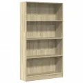Bibliothèque chêne sonoma 80x24x143 cm bois d'ingénierie