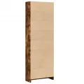 Bibliothèque chêne fumé 60x24x176 cm bois d'ingénierie