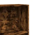 Bibliothèque chêne fumé 60x24x176 cm bois d'ingénierie