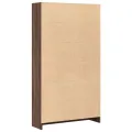 Bibliothèque chêne marron 80x24x143 cm bois d'ingénierie