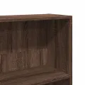 Bibliothèque chêne marron 80x24x143 cm bois d'ingénierie