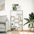 Bibliothèque sonoma gris 72x20x120 cm bois d'ingénierie