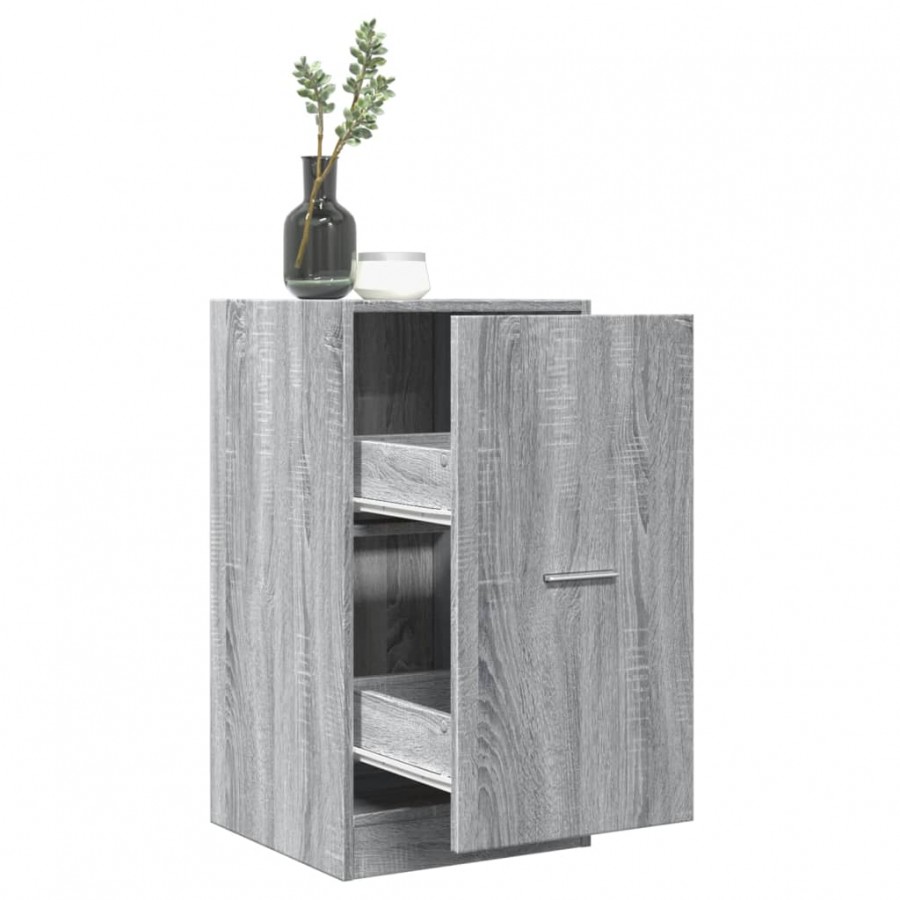 Armoire apothicaire sonoma gris 40x41x77,5 cm bois d'ingénierie