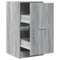 Armoire apothicaire sonoma gris 40x41x77,5 cm bois d'ingénierie