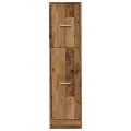 Armoire d'apothicaire vieux bois 30x41x118 cm bois d'ingénierie